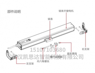 单链条式电动开窗器